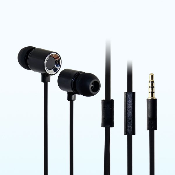 LS-EM-216 面条线免提耳机黑色塑胶耳壳